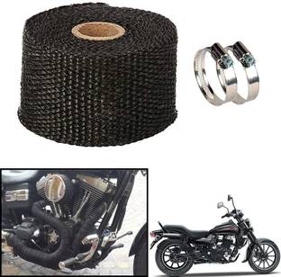 HALLOWS Universal Silencer Wrap Heat Shield Protector Compatible Bajaj Avenger 150Street Bike Exhaust Heat Shield