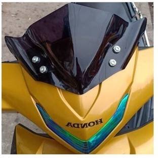 Pa UNIVERSAL SMALL VISOR BLACK-01 Bike Windshield