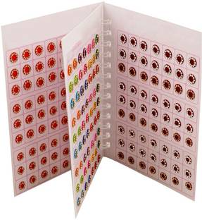 THANU'S CRAFT Sindoor Stone bindi Kumkum pottu sticker Bindiya Stone bindis book for women Forehead Multicolor Bindis