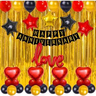 Decor Mart Anniversary celebration room decoration 43 pcs combo kit .