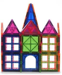 DevDarsh GEL TILES Magplay Classic Solid Color 16 Pcs Magnetic Tiles Starter Pack