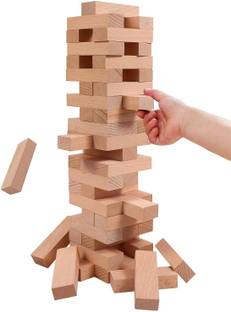arovemic No-1 Gaming Classic Jenga, Hardwood Blocks, Stacking Tower Game For Kids