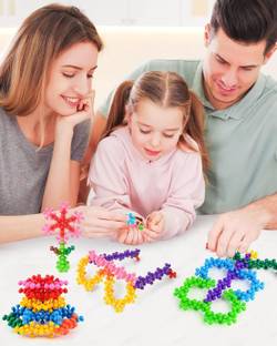 ARIZON StarLinks: Kids' Educational Interlocking Construction Blocks (125+ Pieces)