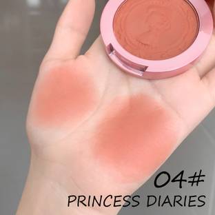 DAIMANPU GEGE Bear Vintage Embossed Blush – Water-Resistant Matte Finish, Easy-to-Blend