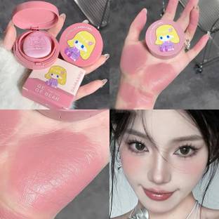 DAIMANPU Gege Bear Air Cushion Blush Cream Waterproof Lasting Cheek Tint Blush with Puff