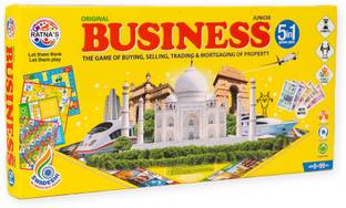 Ratnas Water Proof Business 5 in 1 with Notes, Enhace dealing skills (1233) Party & Fun Board Game