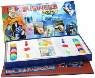 Gift Collection Business Baron Board Game With Playing Board And Business Coins Money & Assets Board Game