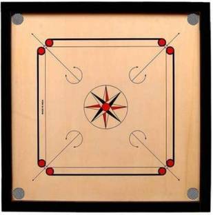 Kalindri Sports 32 inch with 1.5"×1.25" Frame 4 mm Ply with Carrom Accessories 80 cm Carrom Board