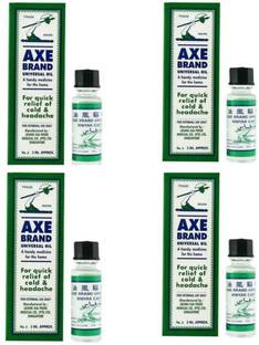 Axe Brand Universal Oil 3ml Pack of 4 [Made in SINGAPORE] Liquid