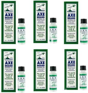 Axe Brand Universal Oil 3ml Pack of 6 [Made in SINGAPORE] Liquid