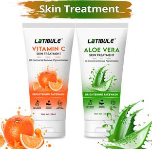 Latibule Vitamin C & Alov Vera Face Wash, For Skin Dark spots & Skin Whitening