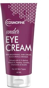 cosmofine Under Eye Cream for Dark Circles, Reduce Puffiness, Under Eye Wrinkle Cream Reduces Fine Lines & Blackness