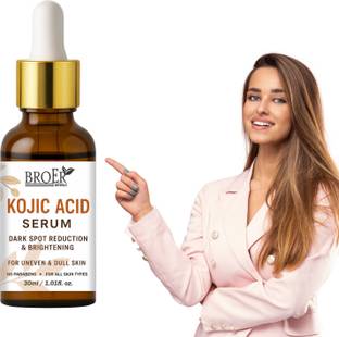 BROER Kojic Acid Face Serum for Pigmentation, Dark Spots and Skin Brightening