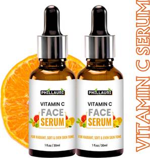 Phillauri Vitamin C Serum for face Whitening, Pigmentation, Glowing, Oily Skin, Acne Scars, Brightening, Fairness, Anti-Aging Skin Repair With Hyaluronic Acid