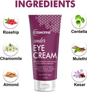 cosmofine Under Eye Cream, Dark Circle Remover, Reduces Dark Circles & Signs of Ageing