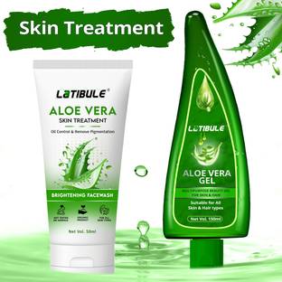 Latibule Aloe Vera Skin Whitening Face wash & Vitamin C Skin Brightening Gel