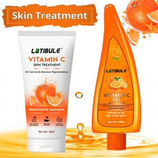 Latibule Vitamin C Skin Whitening Face wash & Vitamin C Skin Brightening Gel