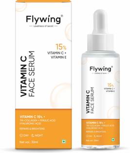 flywing 15% Vitamin C Serum For Brighter Skin | Vita C+E with Hyaluronic Acid