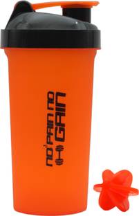 LAZYwindow Sporty Plastic GYM Shaker | Protein Shaker with Blender Ball | BPA-Free 700 ml Shaker
