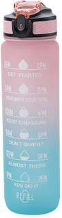MKE Unbreakable Water Bottle with Motivational Time Marker 1000 ml Bottle