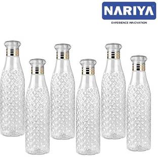 nariya DIAMOND WATER BOTTLE LEAK-PROOF PLASTIC BOTTLE UNBREAKABLE TRANSPARENT BOTTLE 1000 ml