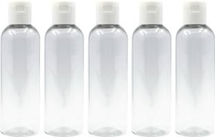 FUTURA MARKET 100ml Empty Bottle with FLIP TOP Cap for DIY Cosmetics, Toners, etc. (White Cap) 100 ml Bottle
