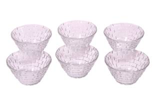 1st Time Glass Dessert Bowl Beautiful Clear Glass Bowl for Serving Vegetables