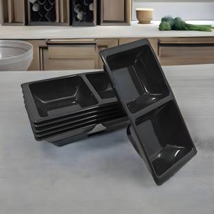 Inpro Plastic Sauce Bowl Serve in Style with our 6-Piece Plastic Small Sauce Bowl Set in Black Color