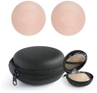 LIJIE 1 Pair Women's Reusable Silicone Covers With Case Silicone Peel and Stick Bra Petals