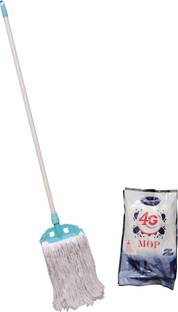 GABA 9inch(4G) mop durable, efficient cleaning mop for floor cleaning Microfibre, Wool Wet and Dry Broom