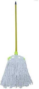 GABA Floor Cleaning Cotton EASY MOP Dust Mop Telescopic Extendable Iron Handle(1pc) Wool, Microfibre Wet and Dry Broom