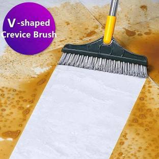 Noetic Bathroom Cleaning Brush with Wiper 2 in 1 Tiles Cleaning Brush DN04 Plastic Wet and Dry Brush