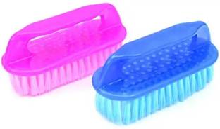 Retail Flefly Cleaning Cloth Brush with Handle Semi Hard Bristles for Cloth Washing, Laundry Plastic Wet and Dry Brush