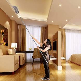 NARV Cleaning Brush Feather Microfiber Duster with Extendable Rod Dust Cleaner Wet and Dry Duster
