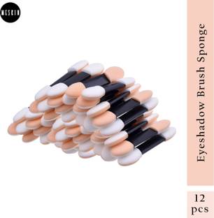 Meskin Eyeshadow Applicator-Disposable Double Sided Oval Eyeshadow Brush Sponge