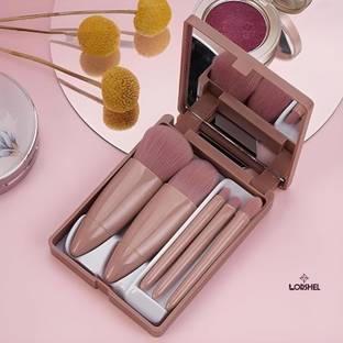 LORSHEL Makeup brush set- 5 in 1 Makeup Brush Set With Mirror Expert