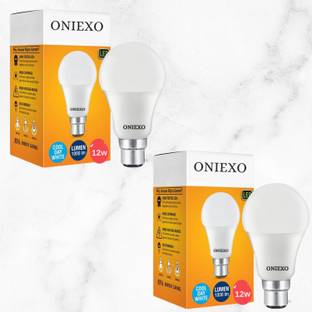 ONIEXO 12 W Inverter Round B22 LED Bulb