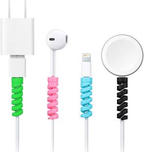 TheSmartHouse Spiral Charger for all Type Wires Data -Pack of 6(24 Piece) Cable Protector