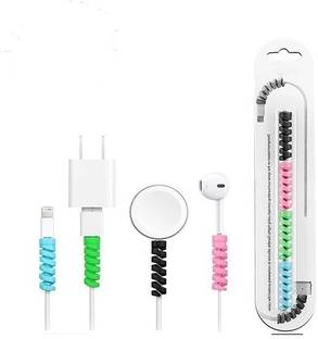 DECRONICS Charger Cable Protector Data Cable Saver Charging Cord Protective Cover 4 Pieces Cable Protector