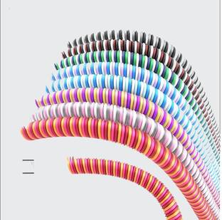 bediwell BWSPIRL-02 Spiral Triple Color 1.5 Meters Cable Cord Charger Protector Saver Winder for iPhone & Android Charging Cables Earphones 1.5 Meter / 150 cms- Full Size Cable Protector