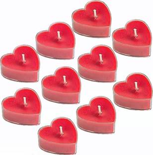 Kbrew 10 Heart Tealight Smokeless, Modern Candle, Birthday Decor, Party Decor, Festive Decor Candle