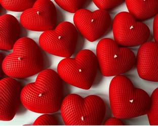 dunzin Heart Candle pack of 2_CD4, Scanted Candle
