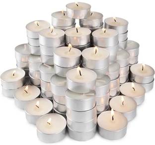 Calado Tea Lights Candles Burn Time 1-1:30 Hrs Smokeless Candle