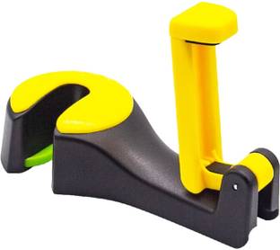 Genesis Yellow Upgraded Car Seat Hooks 360° Rotation Keep Your Car Organized Car Side Seat Catcher