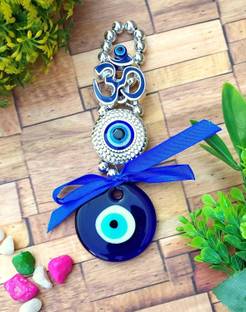Divine Creations OM Nazar Bhatu Protection and Blessing Hanging for Car, Home & Workspace Decorative Showpiece  -  15 cm