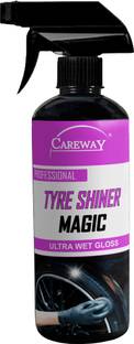 Careway TYRE SHINER MAGIC 120ML + 120ML (SPRAY) 500 ml Wheel Tire Cleaner