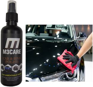 M3CARE Liquid Car Polish for Metal Parts, Dashboard, Leather, Bumper, Exterior, Chrome Accent, Windscreen, Headlight