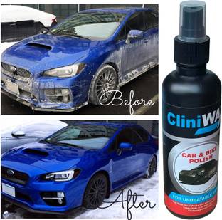 CLINIWAX Liquid Car Polish for Leather, Headlight, Exterior, Dashboard, Chrome Accent, Bumper, Windscreen
