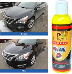 PRIMEGIC Liquid Car Polish for Bumper, Dashboard, Exterior, Headlight, Chrome Accent, Leather, Metal Parts, Windscreen