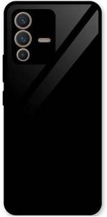 ELEF Back Cover for Vivo v23 pro Luxurious Toughened Glass Back Case With Shockproof Bumper Case